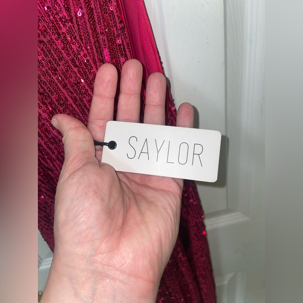 Saylor Dress Size XS XSmall Sequin Pink Halter Party Cocktail New NWT Prom Read - Picture 7 of 13